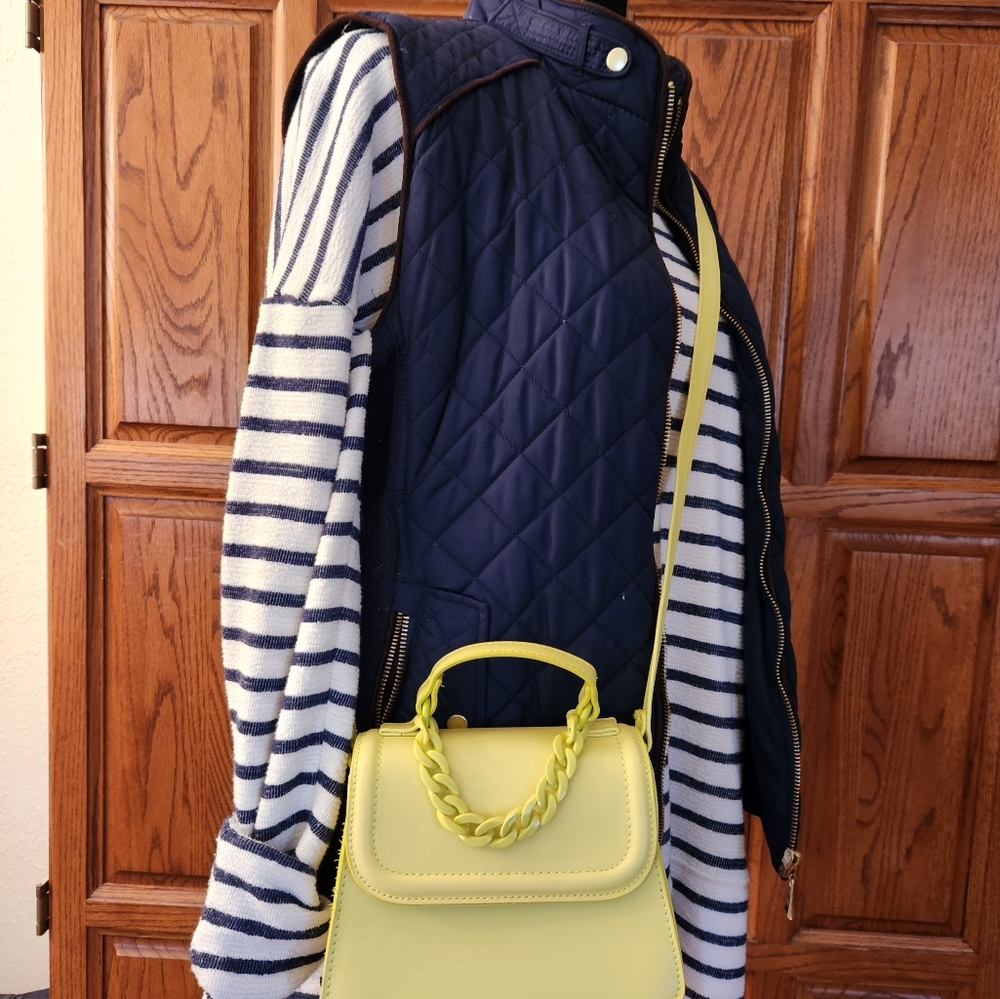 Quilted Navy blue VEST...Super Cute
